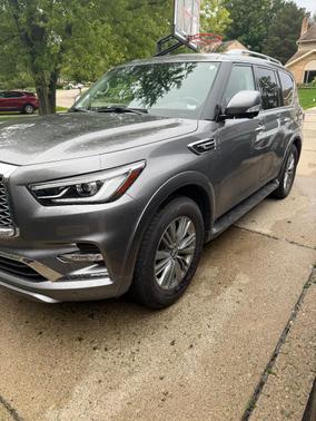 Gray 2021 INFINITI QX80 LUXE