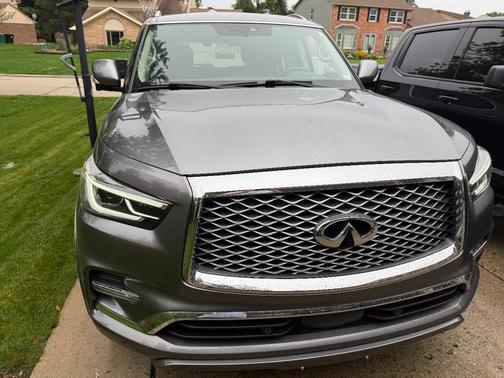 Gray 2021 INFINITI QX80 LUXE
