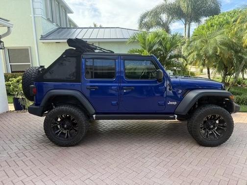 Blue 2018 Jeep Wrangler Unlimited Sport S