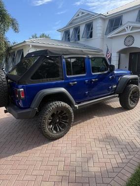 Blue 2018 Jeep Wrangler Unlimited Sport S