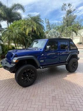 Blue 2018 Jeep Wrangler Unlimited Sport S