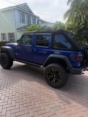 Blue 2018 Jeep Wrangler Unlimited Sport S