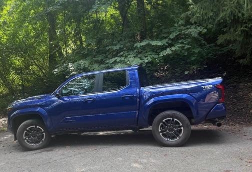 Blue 2025 Toyota Tacoma Hybrid TRD Sport