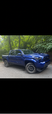 Blue 2025 Toyota Tacoma Hybrid TRD Sport