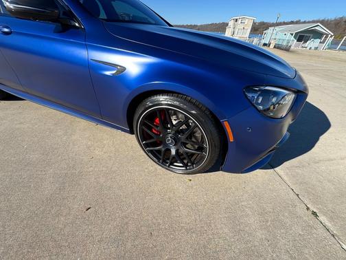 Blue 2021 Mercedes-Benz AMG E 63 S 4MATIC