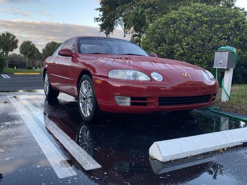 Red 1995 Lexus SC 400 Base