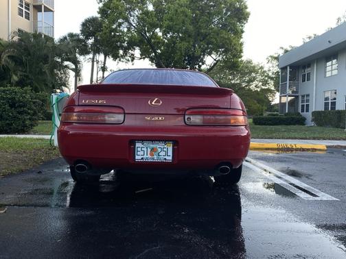 Red 1995 Lexus SC 400 Base