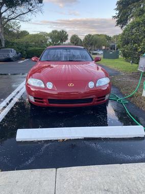 Red 1995 Lexus SC 400 Base