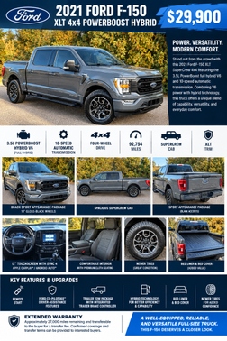 Gray 2021 Ford F-150 XLT