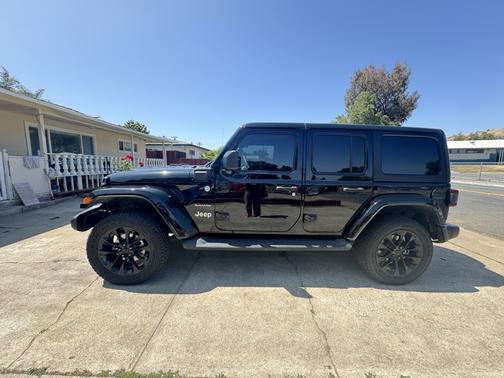 Black 2022 Jeep Wrangler Unlimited 4xe Sahara