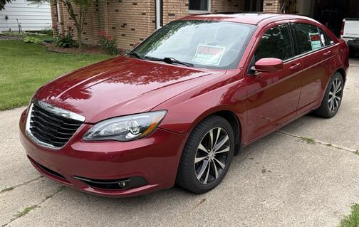 Red 2012 Chrysler 200 S