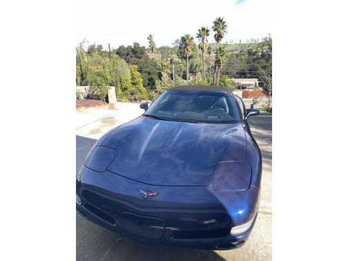 Blue 2001 Chevrolet Corvette Base