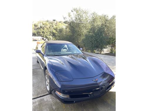 Blue 2001 Chevrolet Corvette Base