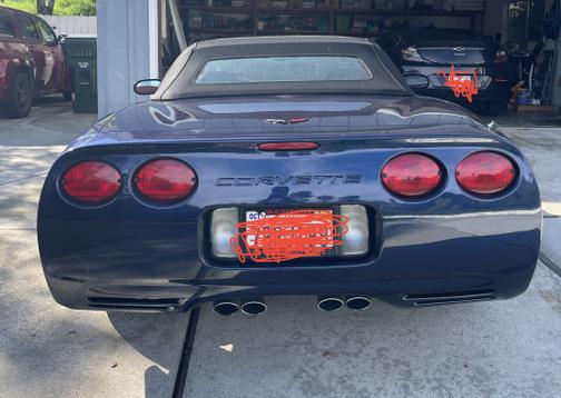 Blue 2001 Chevrolet Corvette Base