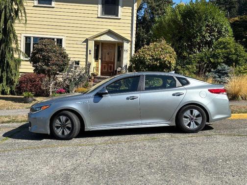 Silver 2017 Kia Optima Hybrid Base