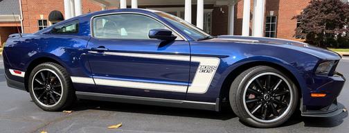 Blue 2012 Ford Mustang Boss 302