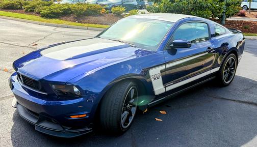 Blue 2012 Ford Mustang Boss 302
