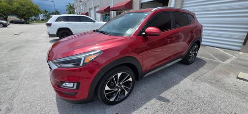 Red 2021 Hyundai TUCSON Sport