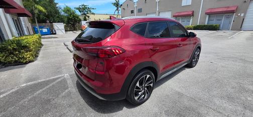 Red 2021 Hyundai TUCSON Sport