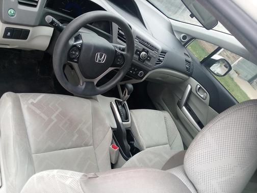 White 2012 Honda Civic LX