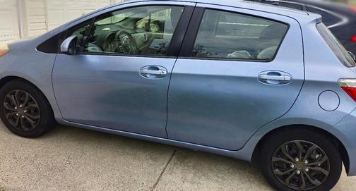 Blue 2013 Toyota Yaris LE
