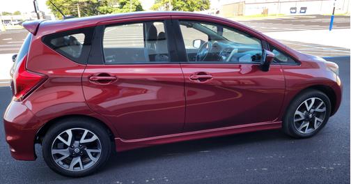 Red 2017 Nissan Versa Note SR
