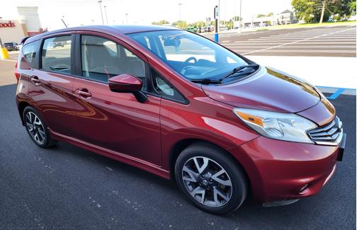 Red 2017 Nissan Versa Note SR