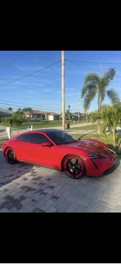 Red 2020 Porsche Taycan Taycan 4S