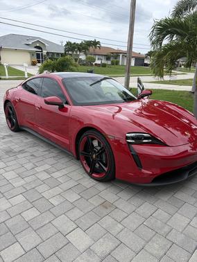 Red 2020 Porsche Taycan Taycan 4S