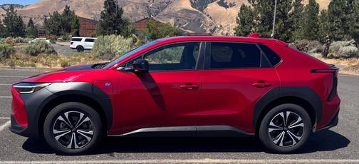 Red 2023 Subaru Solterra Premium