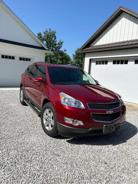 Red 2011 Chevrolet Traverse LT