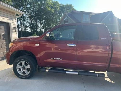 Red 2007 Toyota Tundra Limited Double Cab
