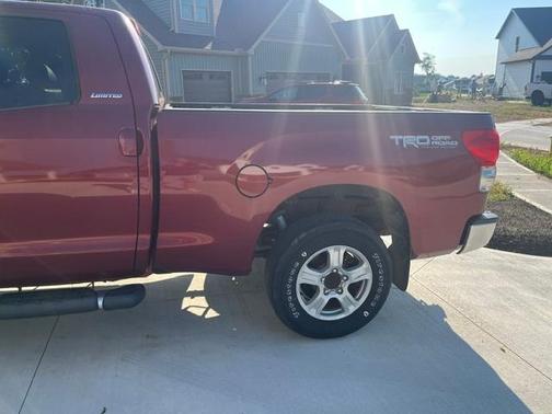 Red 2007 Toyota Tundra Limited Double Cab