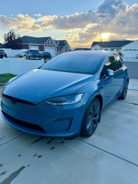 Blue 2026 Tesla Model X Plaid