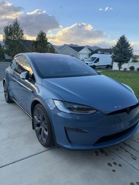 Blue 2026 Tesla Model X Plaid