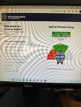 2016 BMW X3 xDrive28i