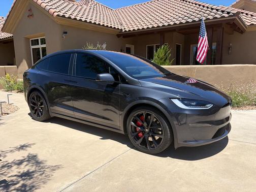 Gray 2025 Tesla Model X AWD