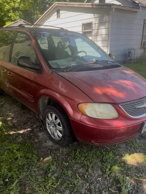Red 2001 Chrysler Town & Country LX