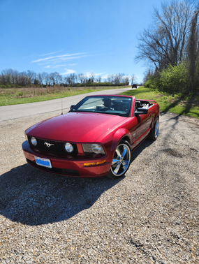 Red 2007 Ford Mustang GT