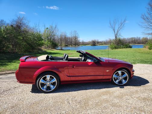 Red 2007 Ford Mustang GT