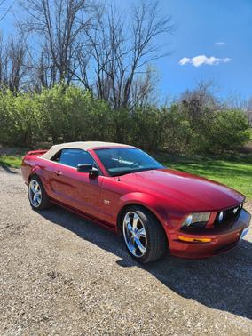 Red 2007 Ford Mustang GT