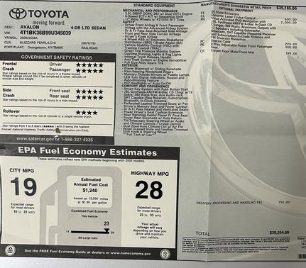 2009 Toyota Avalon Limited