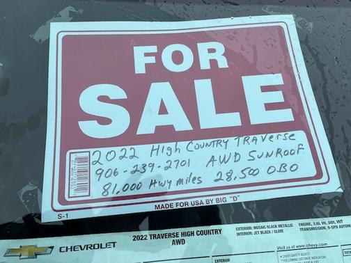 2022 Chevrolet Traverse High Country