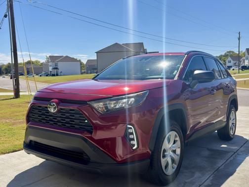 Red 2020 Toyota RAV4 LE