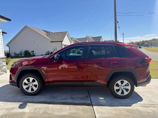 Red 2020 Toyota RAV4 LE
