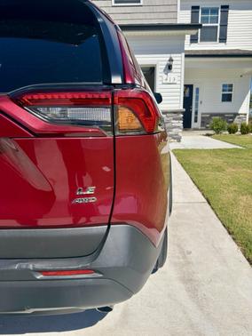 Red 2020 Toyota RAV4 LE