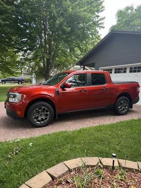 Red 2022 Ford Maverick XLT
