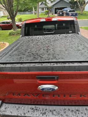 Red 2022 Ford Maverick XLT