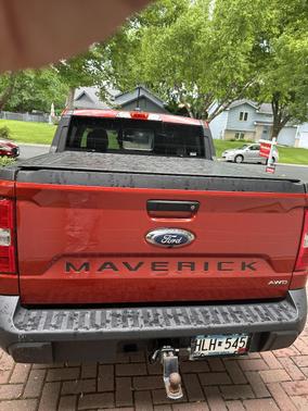 Red 2022 Ford Maverick XLT