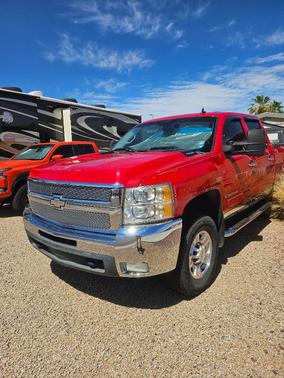 Red 2007 Chevrolet Silverado 3500 LTZ Crew Cab